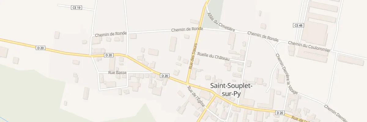 Plan du 1 Rue des Soeurs à Saint-Souplet-sur-Py