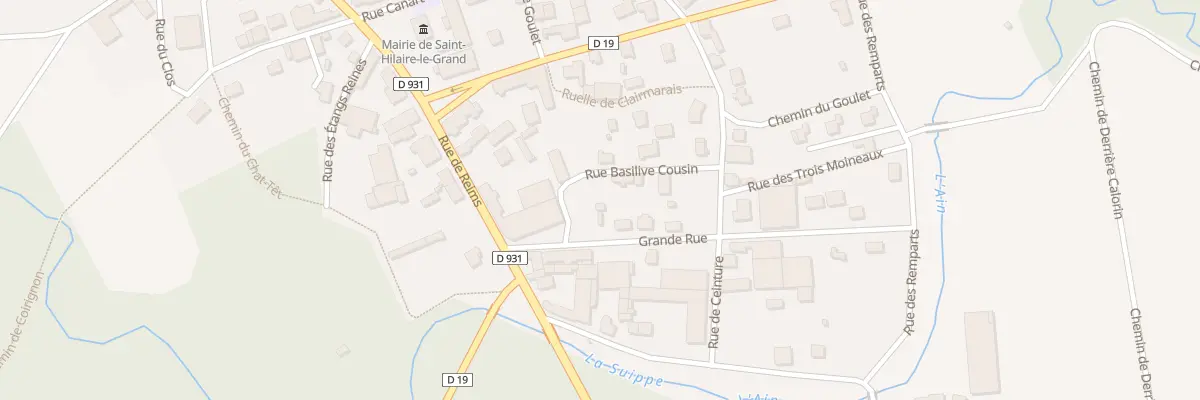Plan du 1 Rue Grande Rue à Saint-Hilaire-le-Grand