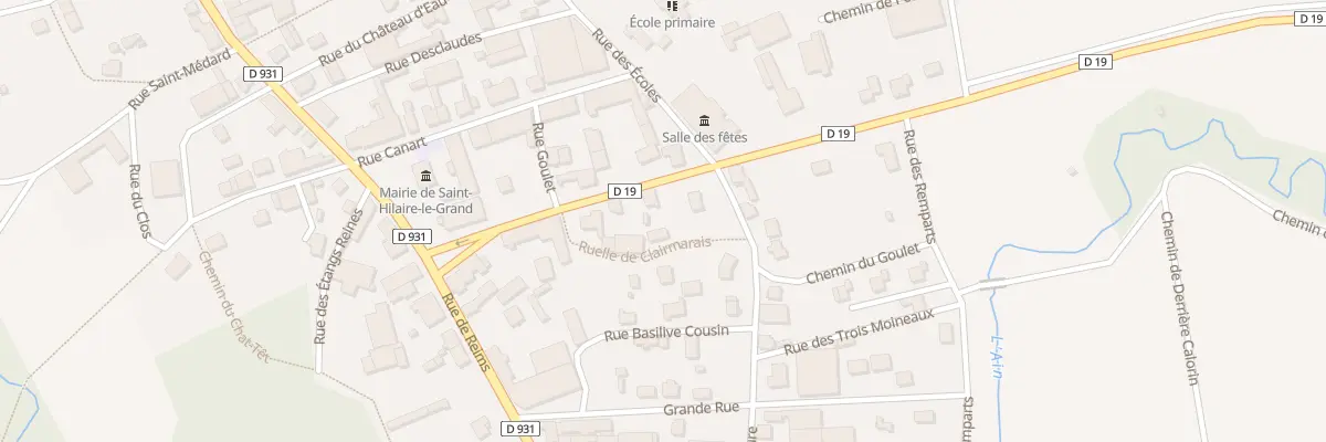 Plan du 10 Rue de Souain à Saint-Hilaire-le-Grand
