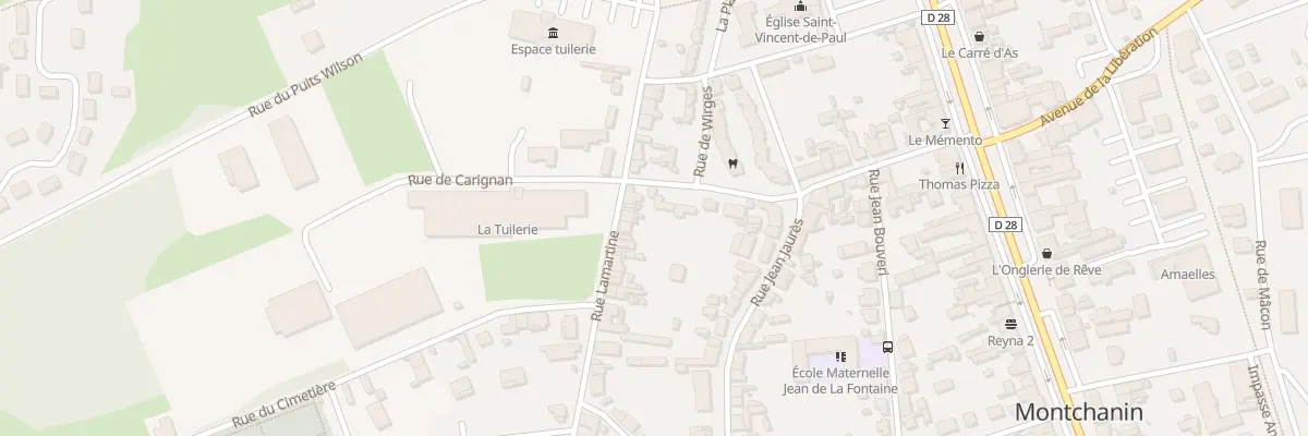 Plan du 21 Rue Lamartine à Montchanin
