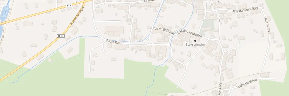 Plan du 7 Petite Rue à Pouillenay