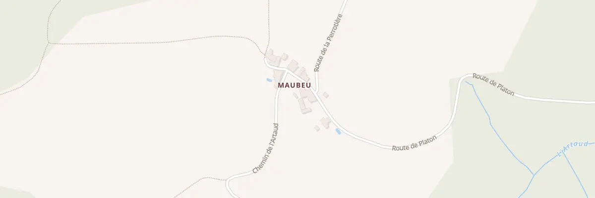 Plan du 1 Che de Maubeu à Saint-Chamond