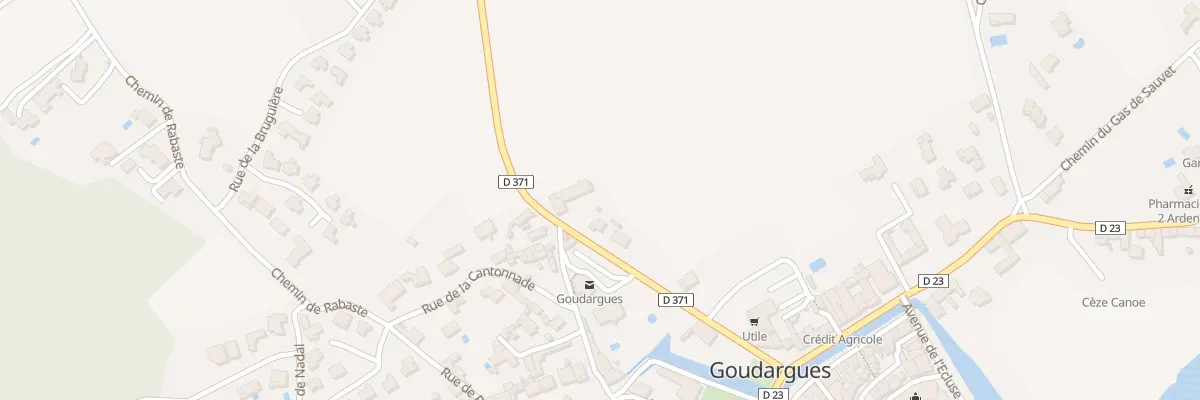 Plan du 14 Rte de Frigoulet à Goudargues