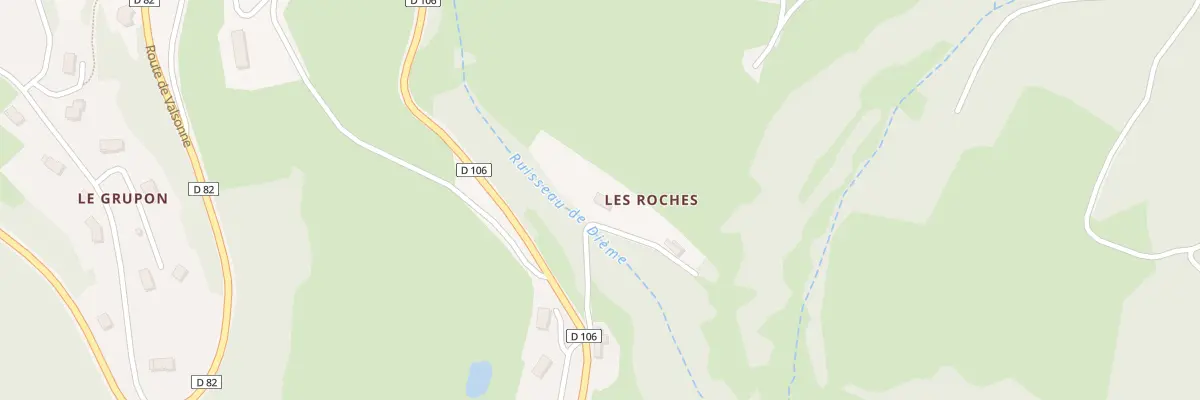 Plan du 105 Che des Roches à Dième