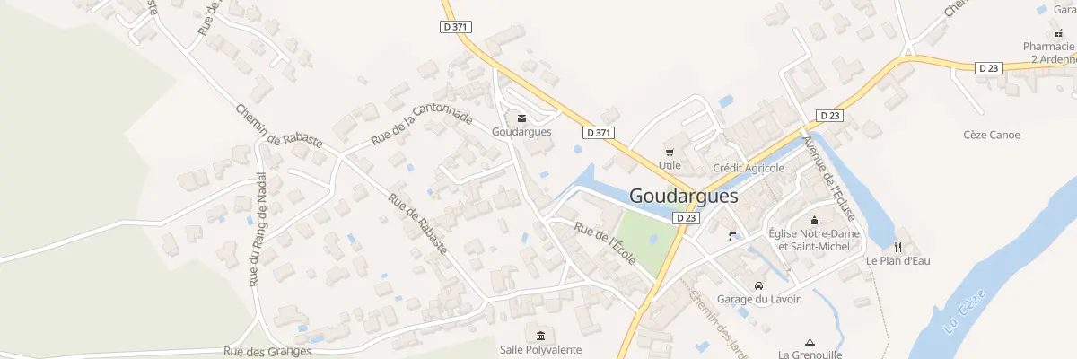 Plan du 14 Rue de la Cantonnade à Goudargues