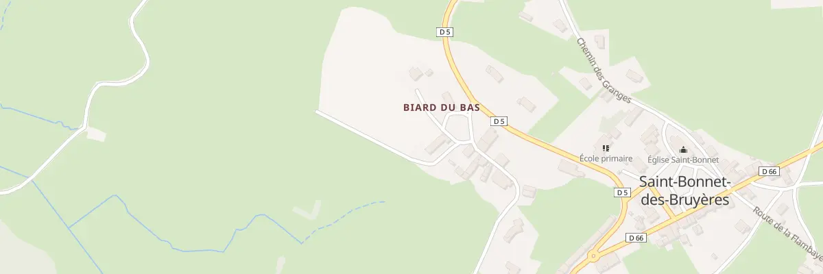 Plan du 5053 Les Vercheres du Bas à Saint-Bonnet-des-Bruyères