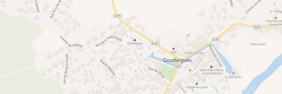 Plan du 3 Rte de Frigoulet à Goudargues
