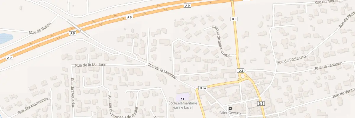 Plan du 3 Rue de Goujac à Saint-Gervasy