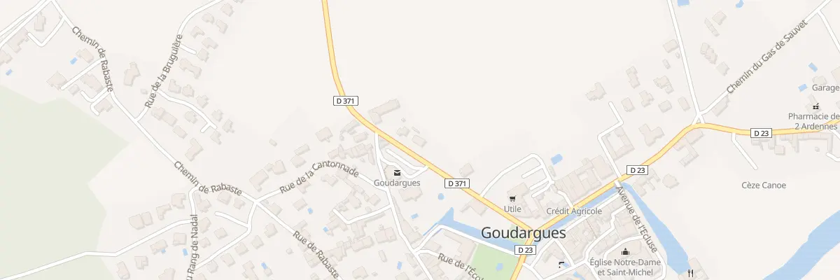 Plan du 10 Rte de Frigoulet à Goudargues