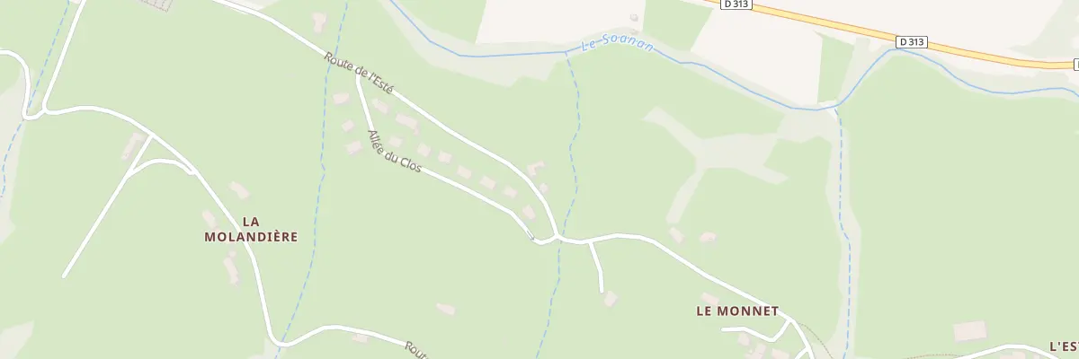 Plan du 5186 La Molandiere à Saint-Clément-sur-Valsonne