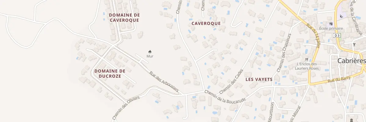Plan du 374 Che de Caveroque à Cabrières