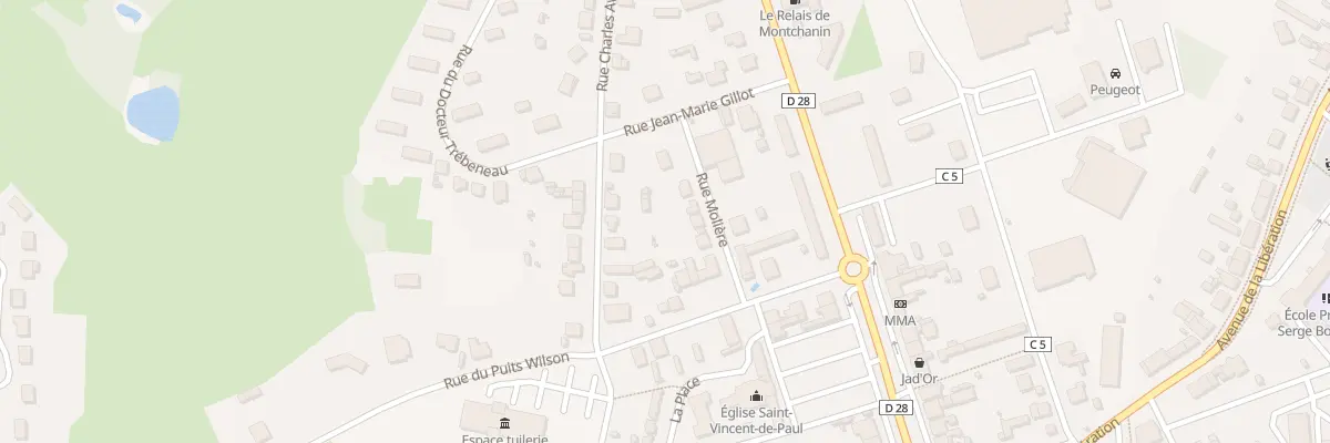 Plan du 4 Rue Molière à Montchanin
