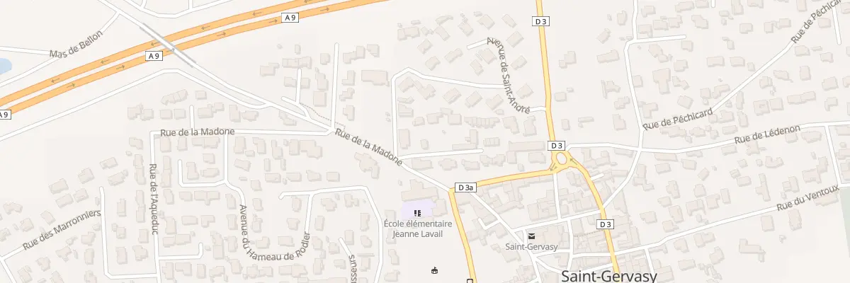 Plan du 1T Rue de Goujac à Saint-Gervasy