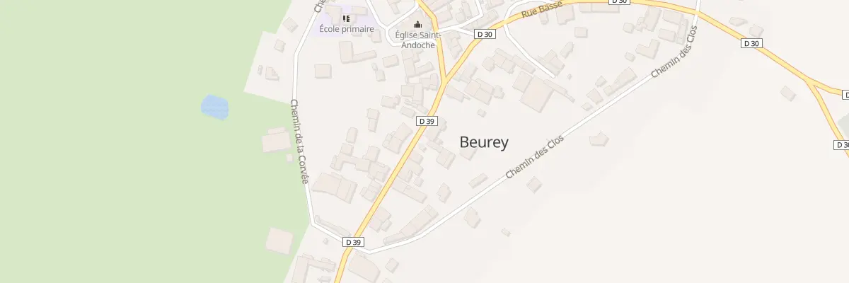 Plan du 7 Rue Haute à Beurey