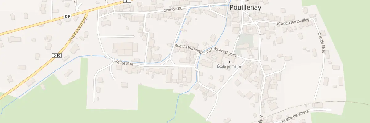 Plan du 4 Petite Rue à Pouillenay