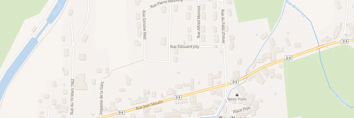 Plan du 2 Rue Pierre et Marie Curie à Pouillenay