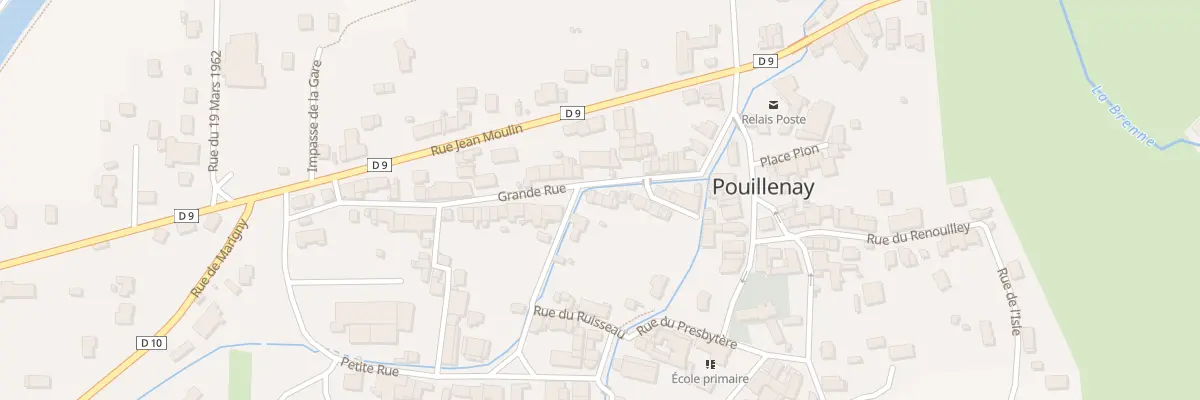 Plan du 7 Gr Grande Rue à Pouillenay
