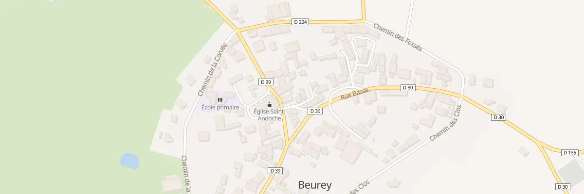 Plan du 1 Pas de la Rue Basse à Beurey