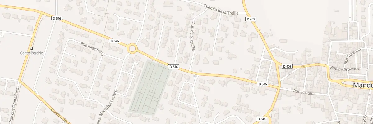 Plan du 3 Rue de la Treille à Manduel