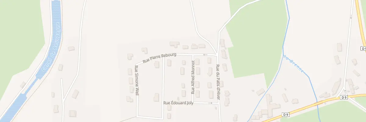 Plan du 7 Rue Alfred Monnot à Pouillenay
