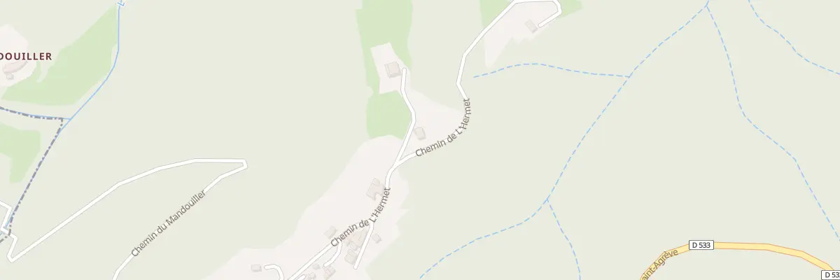 Plan du 375 Che de Lhermet à Désaignes