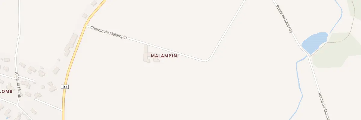 Plan du 272 Che de Malampin à Pomeys