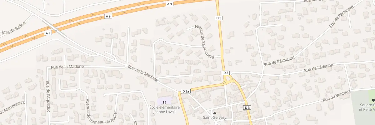 Plan du 5 Rue de la Madone à Saint-Gervasy
