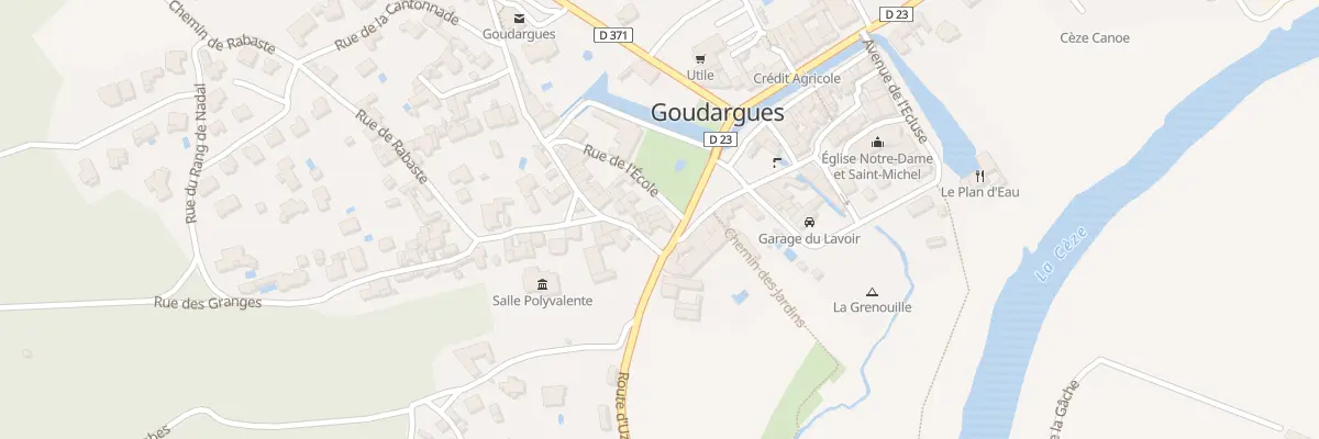 Plan du 6 Rue des Granges à Goudargues