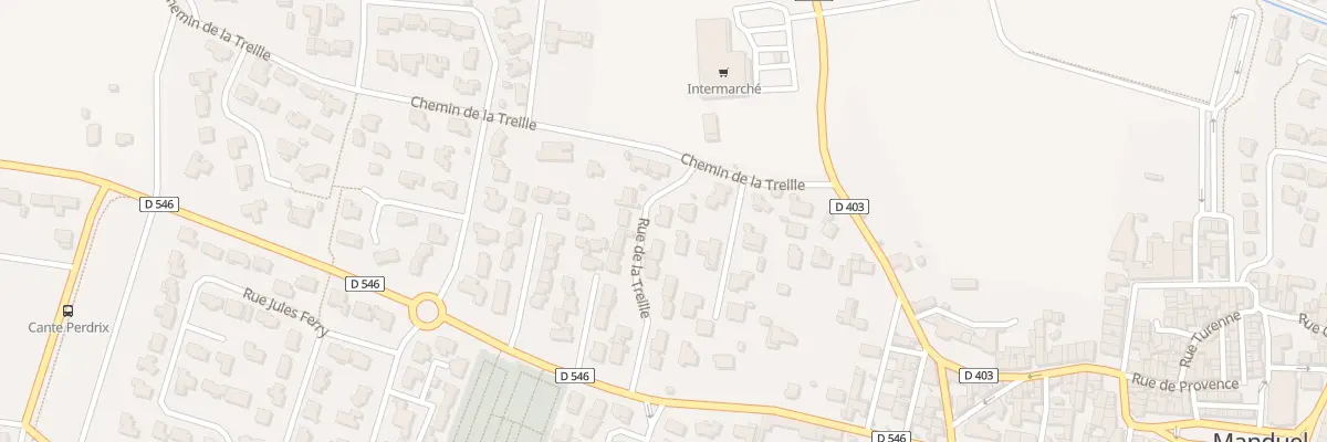 Plan du 16 Rue de la Treille à Manduel