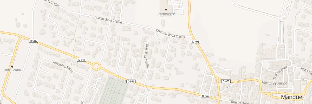 Plan du 14 Rue de la Treille à Manduel