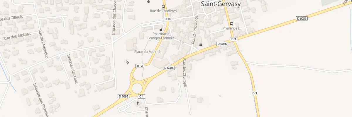 Plan du 21 Av de Nîmes à Saint-Gervasy