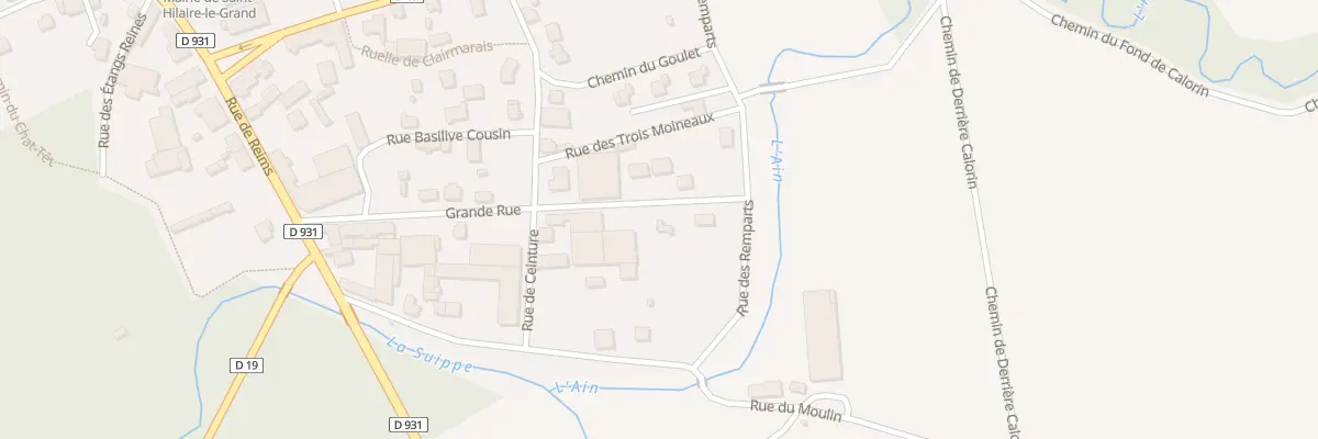 Plan du 14 Rue Grande Rue à Saint-Hilaire-le-Grand