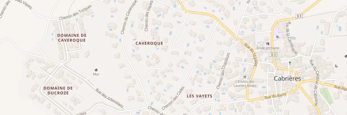 Plan du 3 Imp des Grives à Cabrières