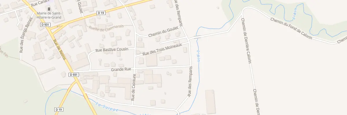 Plan du 15 Rue Grande Rue à Saint-Hilaire-le-Grand