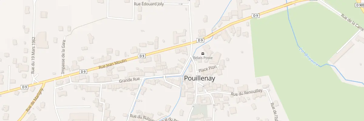 Plan du 4 Grande Rue à Pouillenay