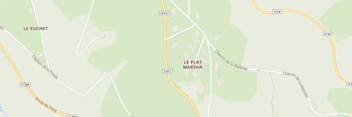 Plan du 5507 Le Plat Marsan à Grandris