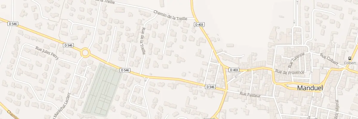 Plan du 20 Rue Pasteur à Manduel