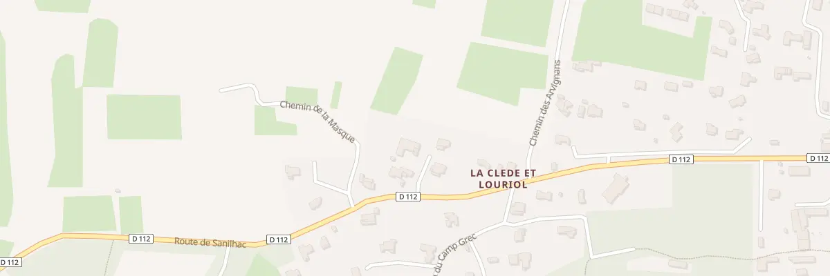 Plan du 548 Rte de Sanilhac à Collias