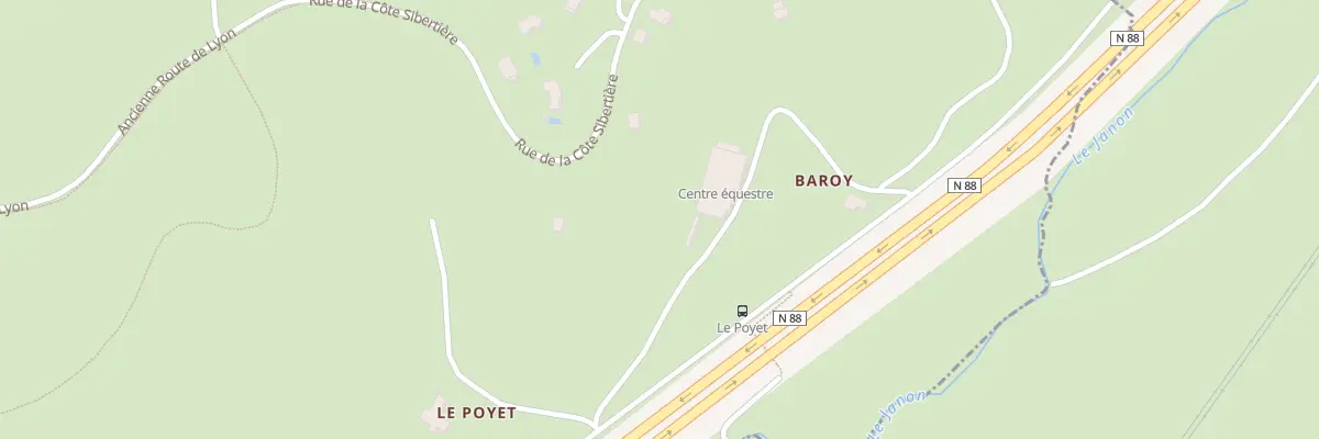 Plan du 24 Rue de la Côte Sibertière à Saint-Jean-Bonnefonds