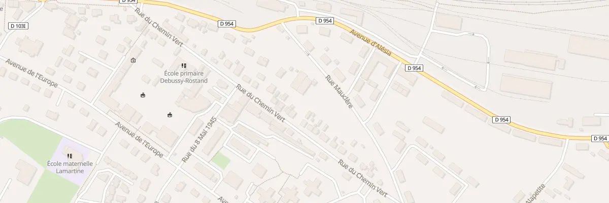 Plan du 21 Rue du Chemin Vert à Venarey-les-Laumes