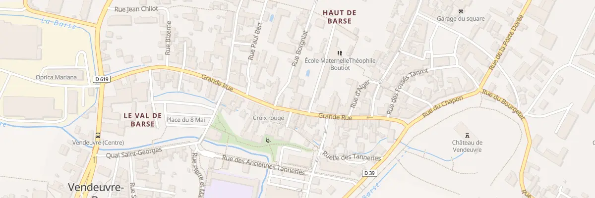 Plan du 1 Rue Théophile Boutiot à Vendeuvre-sur-Barse