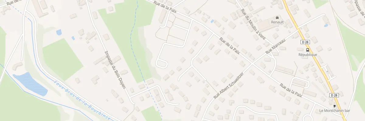 Plan du 8 Rue Ferdinand Buisson à Montchanin