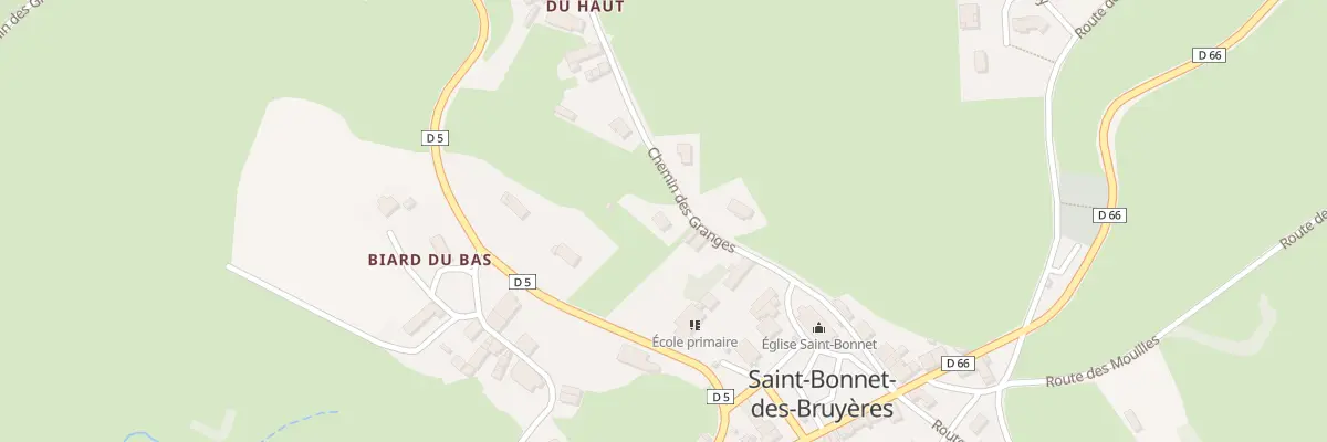 Plan du 5040B Les Vercheres du Bas à Saint-Bonnet-des-Bruyères