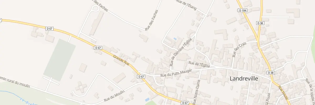 Plan du 18 Rue Derriere l’Eglise à Landreville