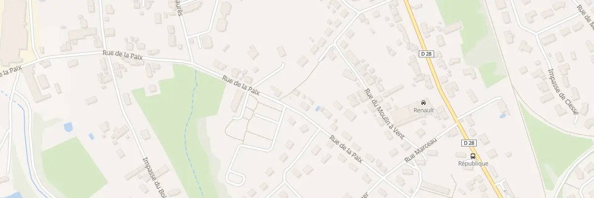 Plan du 38 Rue de la Paix à Montchanin