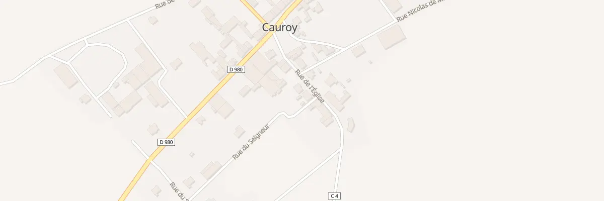 Plan du 7 Rue de l’Eglise à Cauroy
