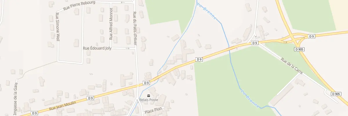 Plan du 8 Rue Jean Moulin à Pouillenay