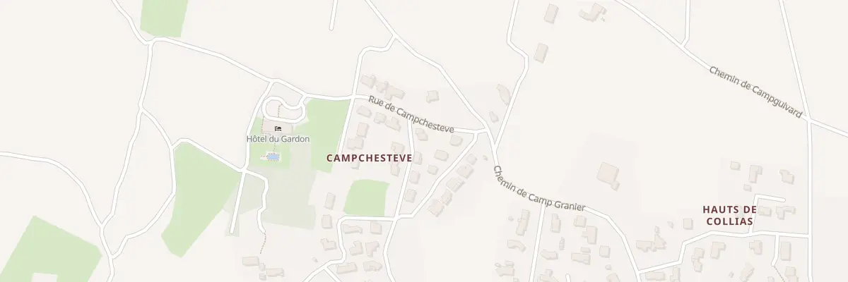 Plan du 1 Rue de Campchesteve à Collias