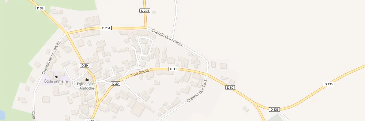 Plan du 23 Rue Basse à Beurey