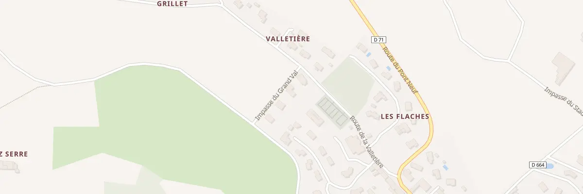 Plan du 2 Imp du Grand Val à Coise